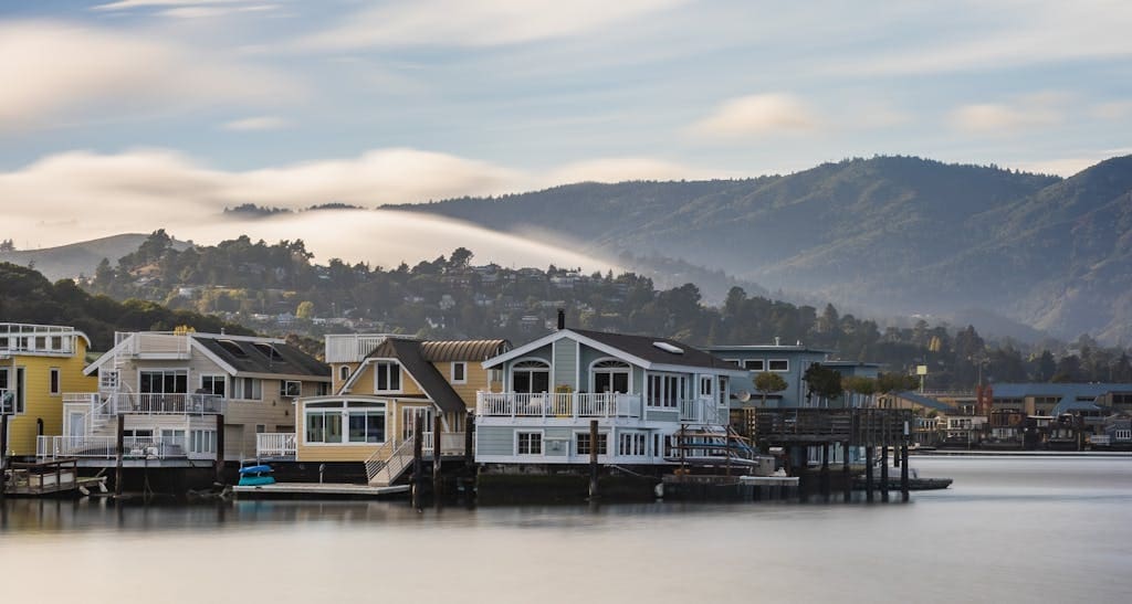 Floating Houses in Sausalito, USA