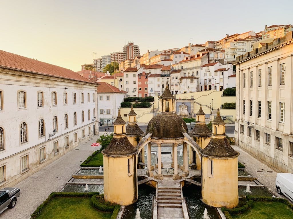 View of Jardim da Manga in Coimbra, Portugal